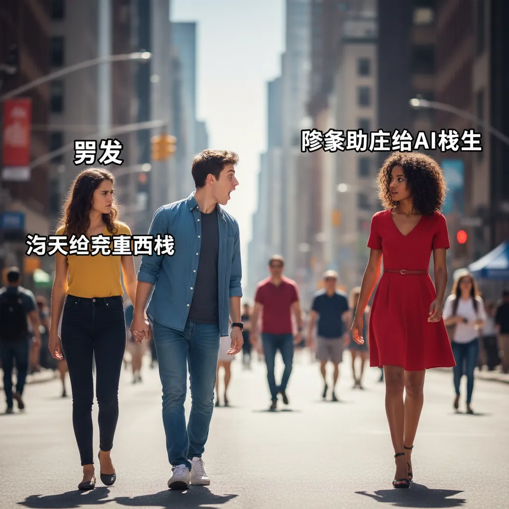 Distracted Boyfriend meme — 开发者发现代理可视化比代理本身更令人兴奋